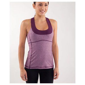 Lululemon Tank With Scoop Neck and Racerback Size 10 Plum heather